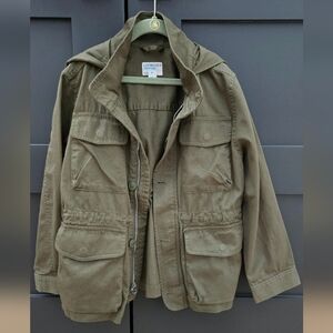Crewcuts Army Green Washed Canvas Jacket